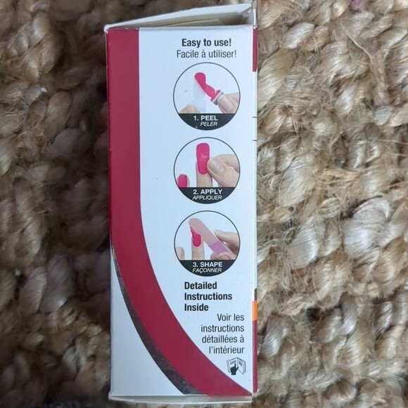 Bundle of 2NWT Sally Hanson Nail Strips red my tulips & Dare You - Picture 6 of 6